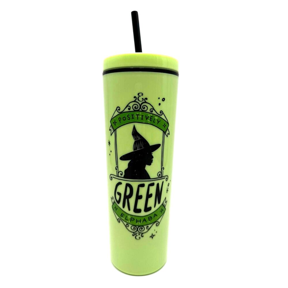ZAK! Target Bullseye 23 oz‎ Wicked Movie Tumbler Straw Elphaba Positively Green